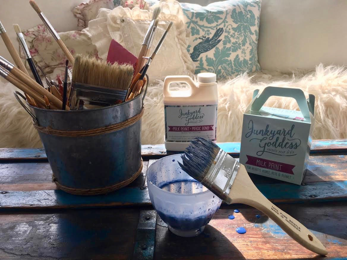 How to Prep Surfaces for Milk Paint - Junkyard Goddess