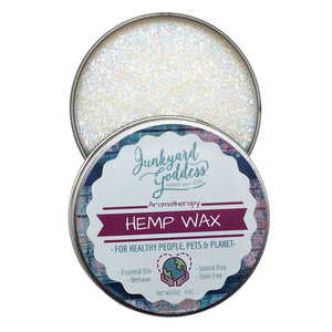 Junkyard Goddess Hemp Glitter Wax | Pearl - Junkyard Goddess Eco-Boutique